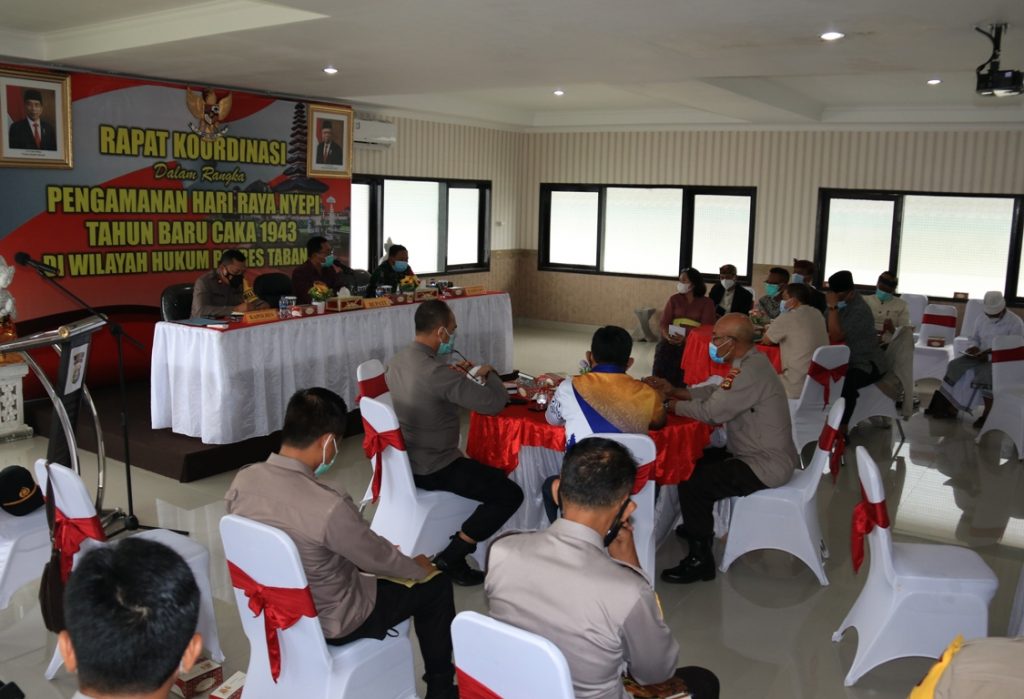 Foto: Kegiatan Rakor di Mapolres Tabanan.